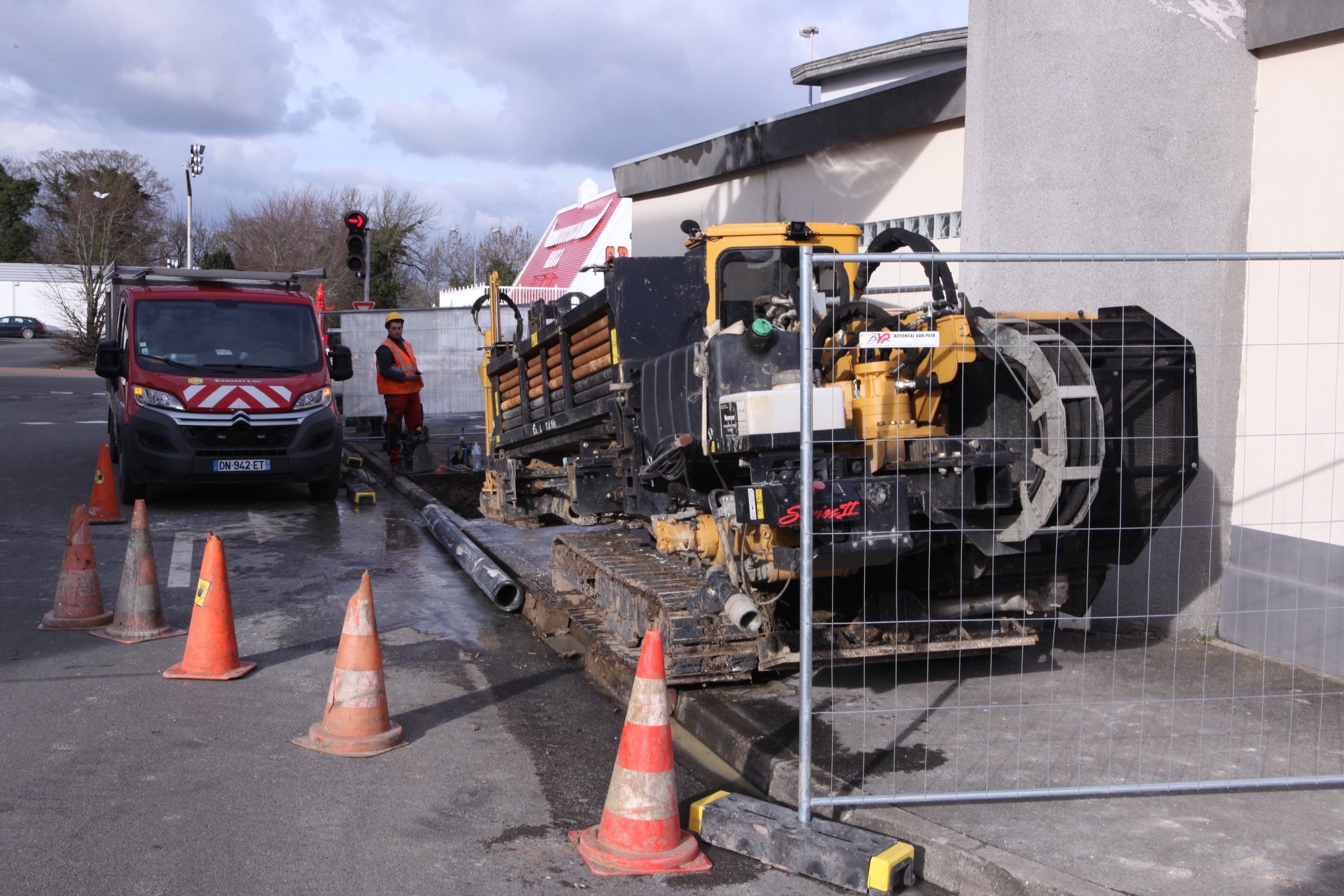 chantier de forage dirigé