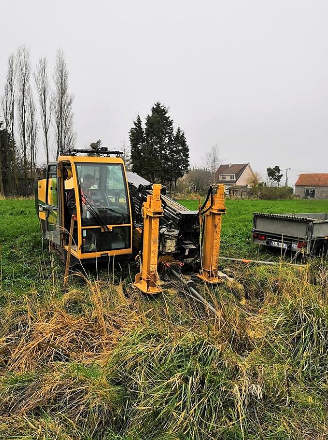 chantier en cours - forage dirigé