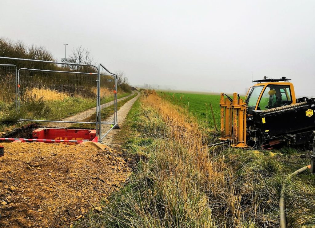 chantier en cours - forage dirigé